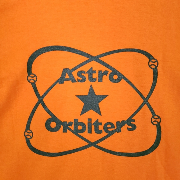 Vintage 90s Houston Astros Volunteer Astro Orbiters Single Stitch Rare T-shirt - Picture 5 of 5